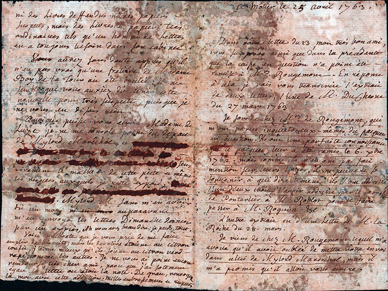 Lettre inédite acquise par la Bibliothèque publique et universitaire de