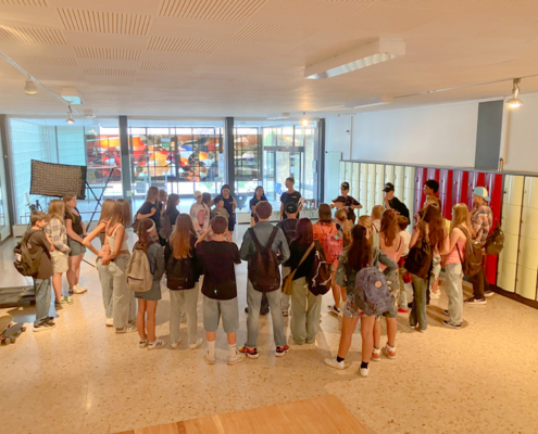 Briefing de départ pour les figurants